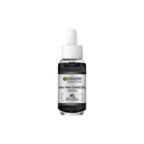 Garnier 4% Aha + Bha Niacinamide Charcoal Serum