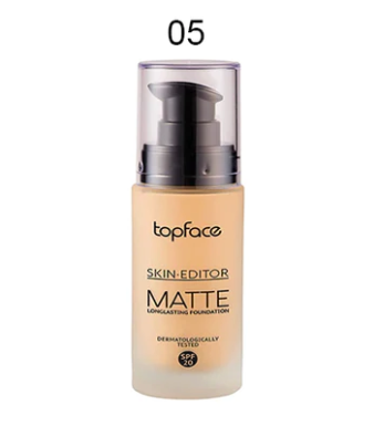 Top Face Skin-Editor Matte Long Lasting Foundation 05