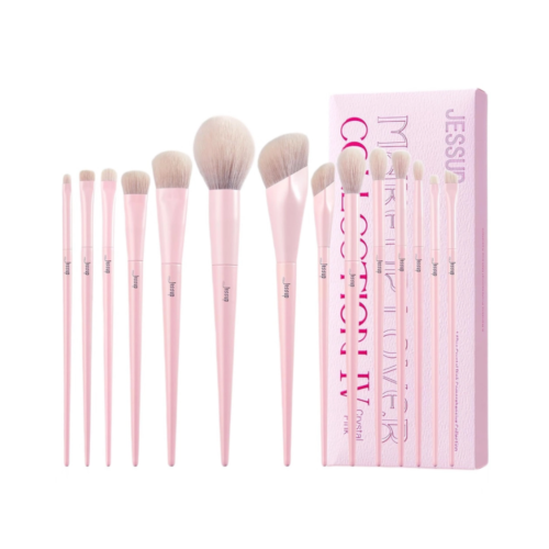Jessup Makeup Lover Crystal Pink Brush Set