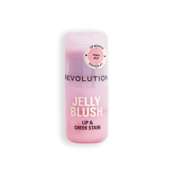 Revolution Jelly Blush Stick Lip And Cheek Stain Peach Orange 5.50Ml