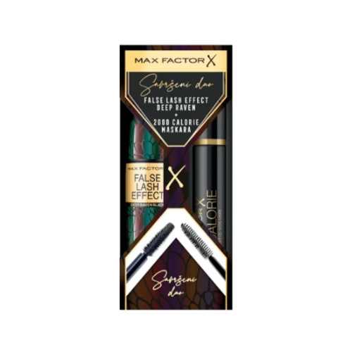 False Lash Effect Deep Raven Mascara+2000 Calorie Maskara