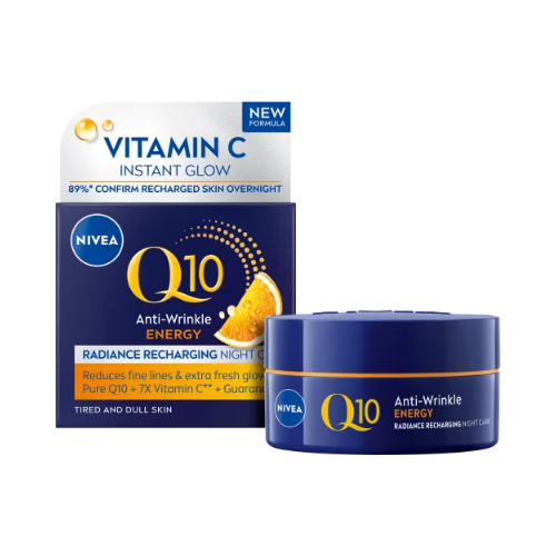 Nivea Anti-Wrinkle Energy Q10 Radiance Recharging Night Care