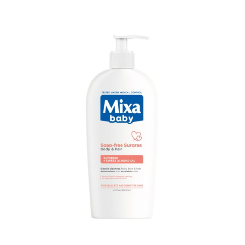 Mixa Baby Soap-Free Sugars Body&Hair 400 Ml.