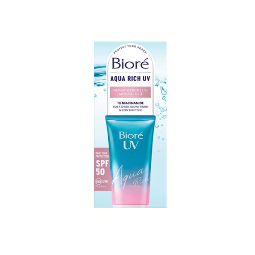Biore Aqua Rich Uv Glow Weightless Moisturiser Spf 50