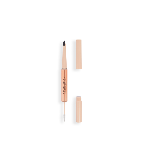 Revolution Eyerow Pencil Fluffy Brow Filter Duo Dark Brown